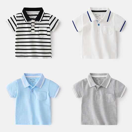 Fashionable Boy Short-sleeved POLO Shirt For Outdoor