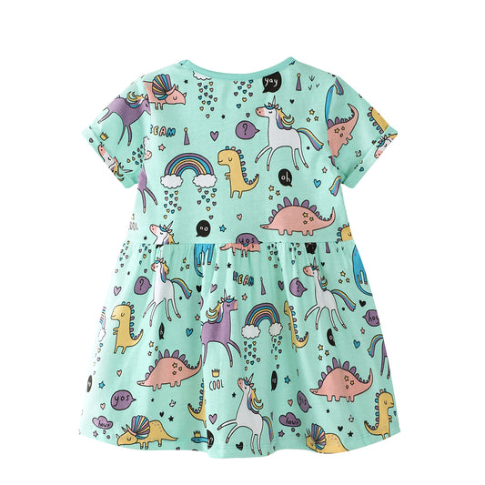 Children's Printed Dress for Summer Girls