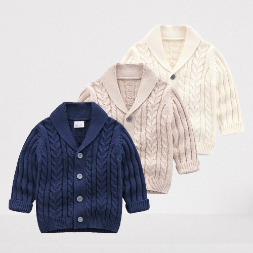 Baby Simple Sweater Knitted Cardigan Coat