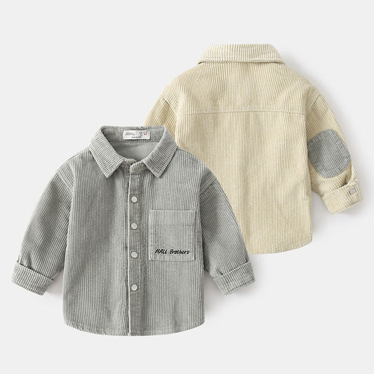 Boys' Cotton Long Sleeved Shirt with Patch
